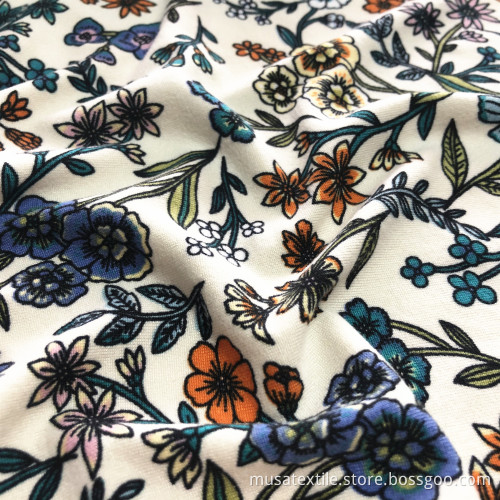 92% Polyester 8% Spandex Single Jersey Dty Fabric